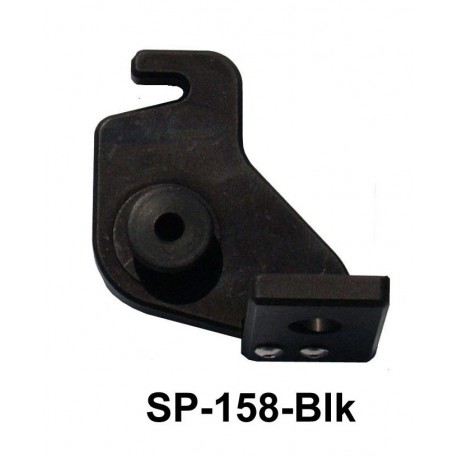 SP-158-Blk Single Pane Window Latch — machined 6061-T6 aluminum replacement for Atwood B801-CK